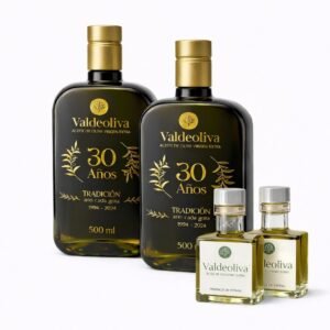 Pack Regalo Aceite de Oliva Virgen Extra Picual - 2 x 500 ml + 2 x 100 ml